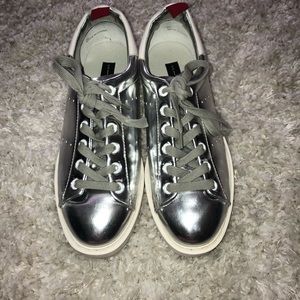 Steven by Steve Madden Silver Sneakers